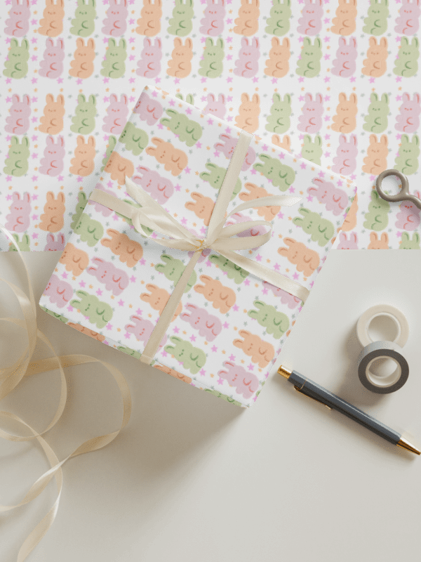 Pastel Bunny Gift Wrap Set (Set of 3) product image (5)
