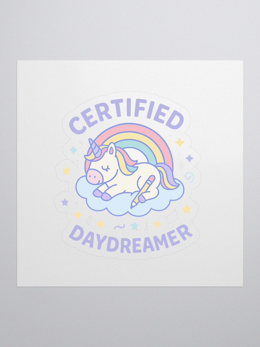 Certified Daydreamer Unicorn Kiss Cut Stickers product image (1)