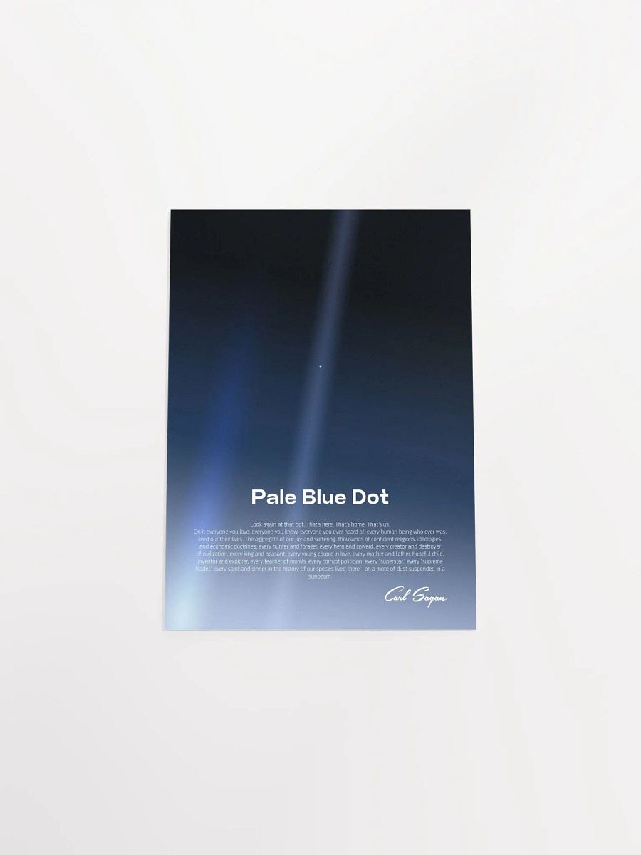 Pale Blue Dot poster, NASA Voyager 1 with Carl Sagan quote — Space poster product image (8)