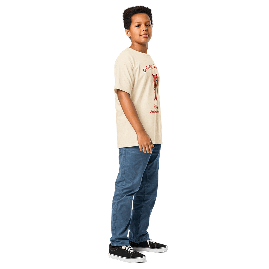 Kids Funny Bacon T-Shirt – Mr. Crisp Character Tee | “Crispy, Salty, Slightly Judgemental” product image (3)
