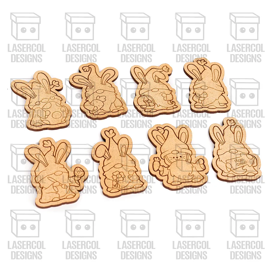 Easter Gnomes Set 1 Paint Kit DIY Cut Outs - Laser Cut Files product image (3)