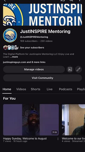 Check us out support the mission subscribe to YouTube.com/@JustINSPIREMentoring