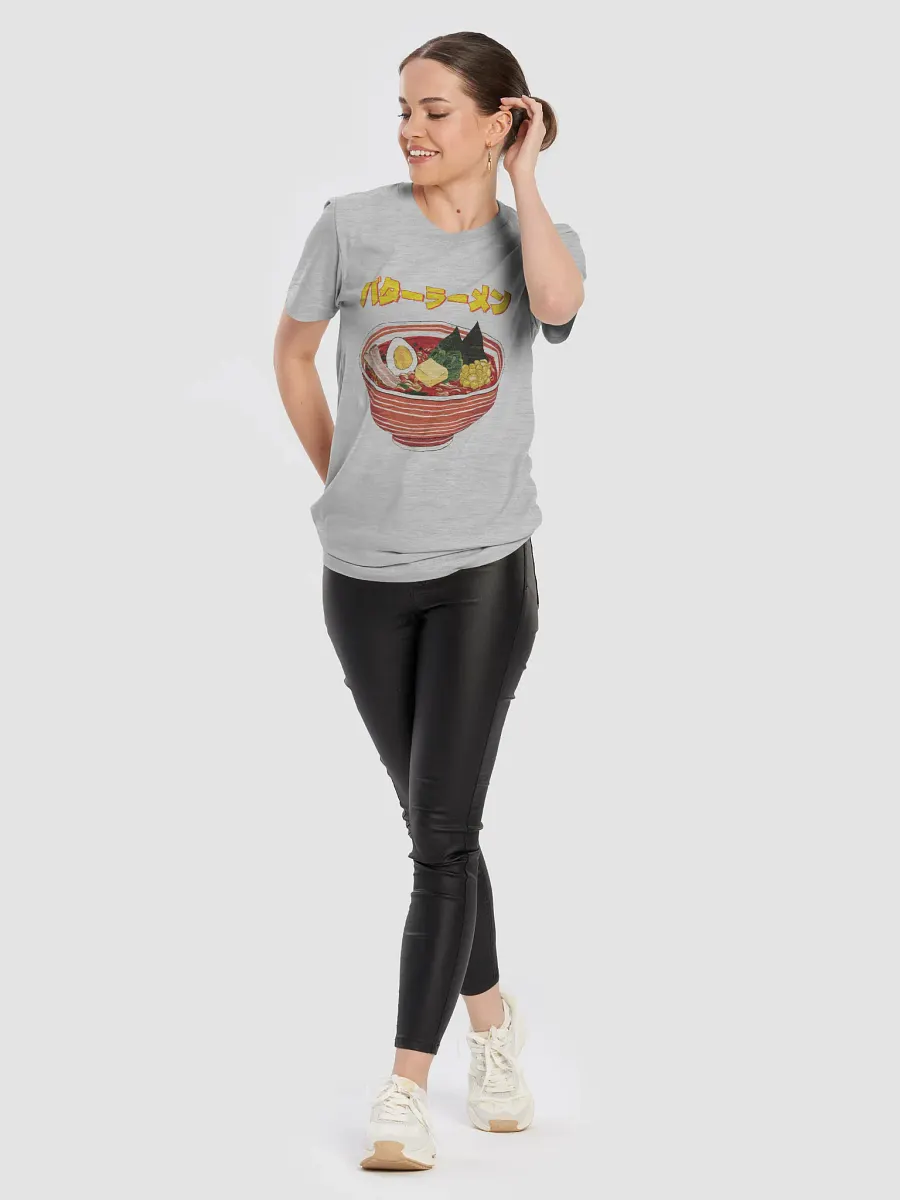Butter Ramen Japanese Style ukiyo-e Unisex Bella Canvas 3001 T-shirt product image (10)