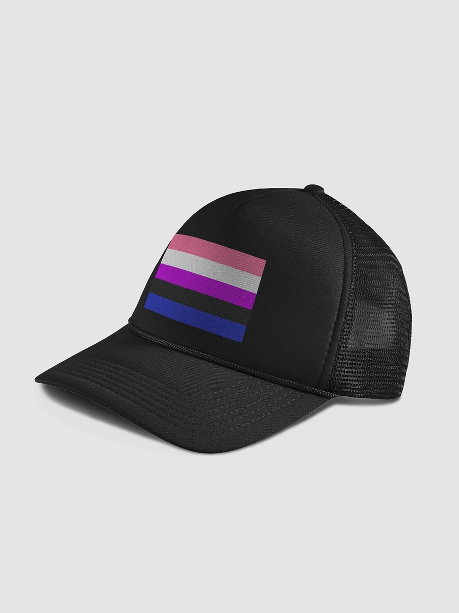 Genderfluid/genderflexible Pride Flag - Foam Trucker Hat product image (4)