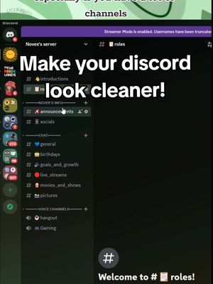 simple but I LOVE and hopefully you guys do too 🥰 #discordtips #streamerdiscord #smallstreamertips #twitchdiscord #smalltwitchstreamers #discordchannel 