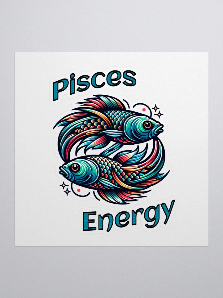 Zodiac Sign Pisces Energy Sticker product image (1)