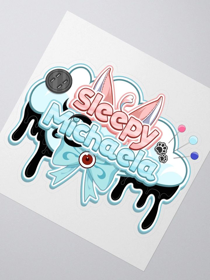 Sleepy Michaela VTuber Logo Sticker product image (2)