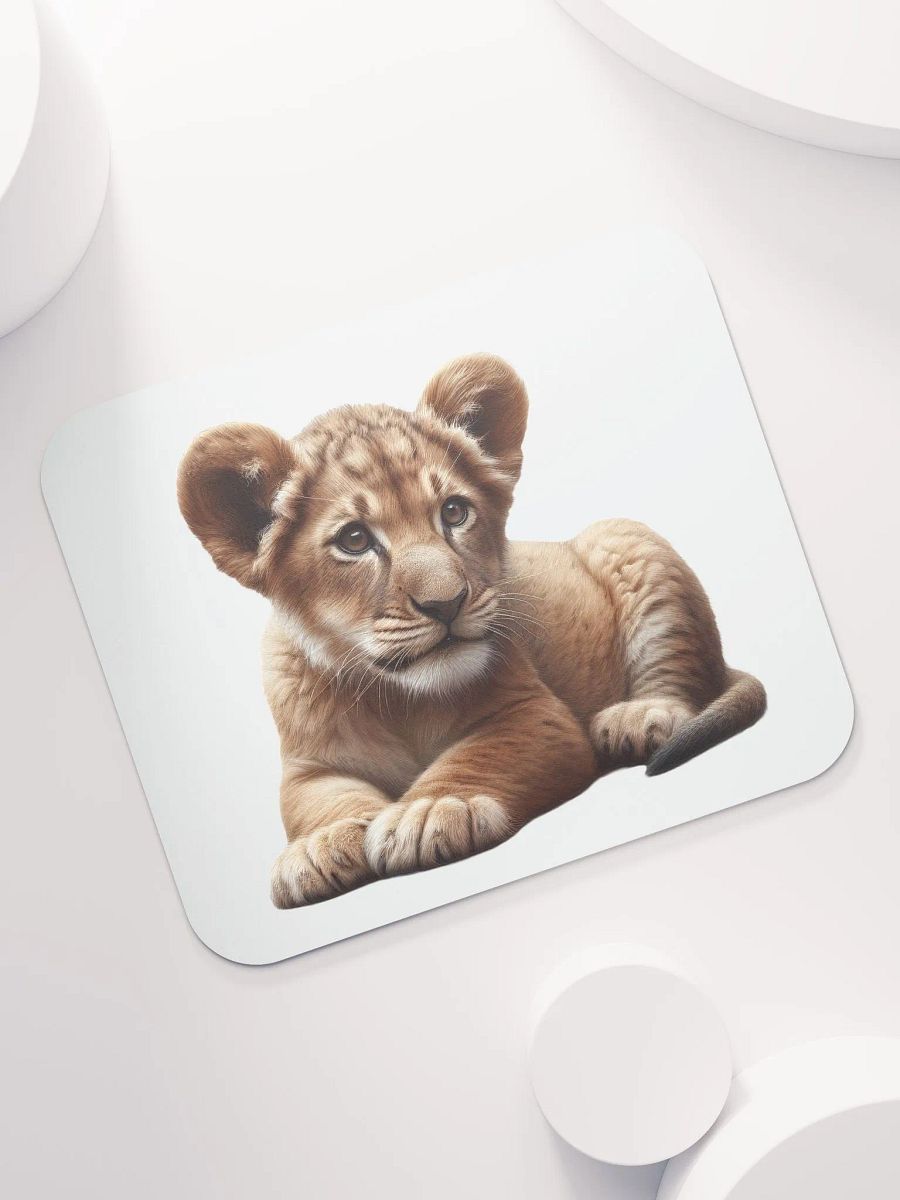 Gentle Puppy Lion Cub Mouse Pad product image (7)