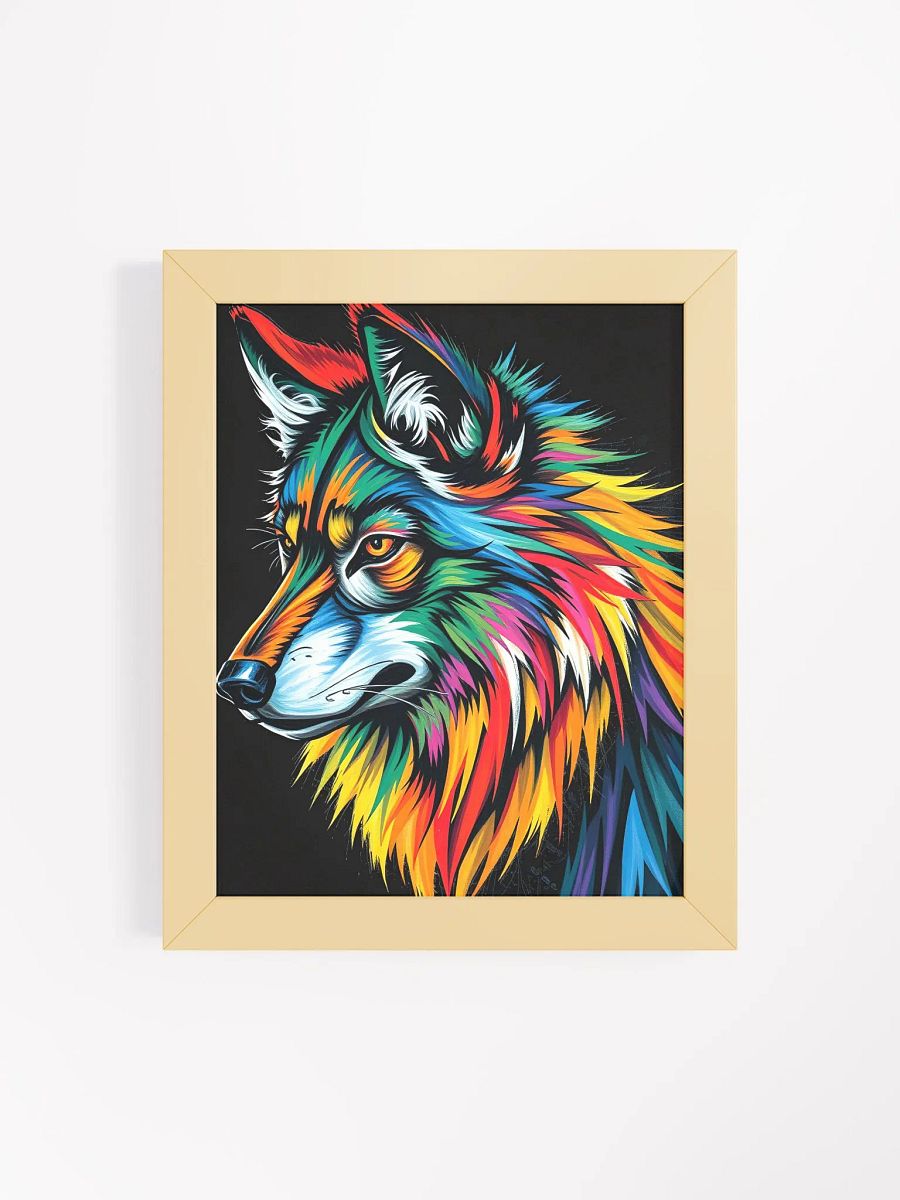 Vibrant Wolf Spirit Framed Poster product image (24)