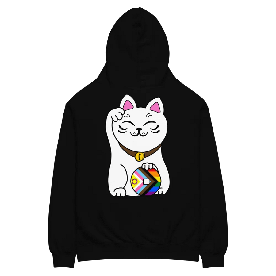 Maneki neko progressive pride hoodie product image (8)