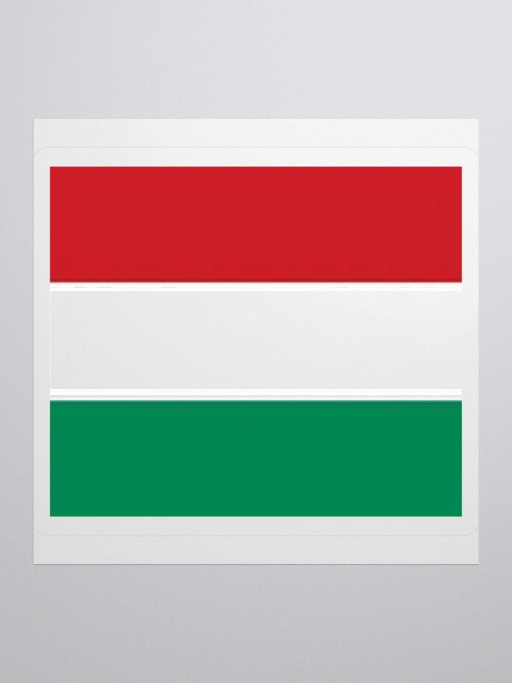Hungary Flag Sticker | Red White Green Design | Durable Vinyl | 3 Sizes product image (2)