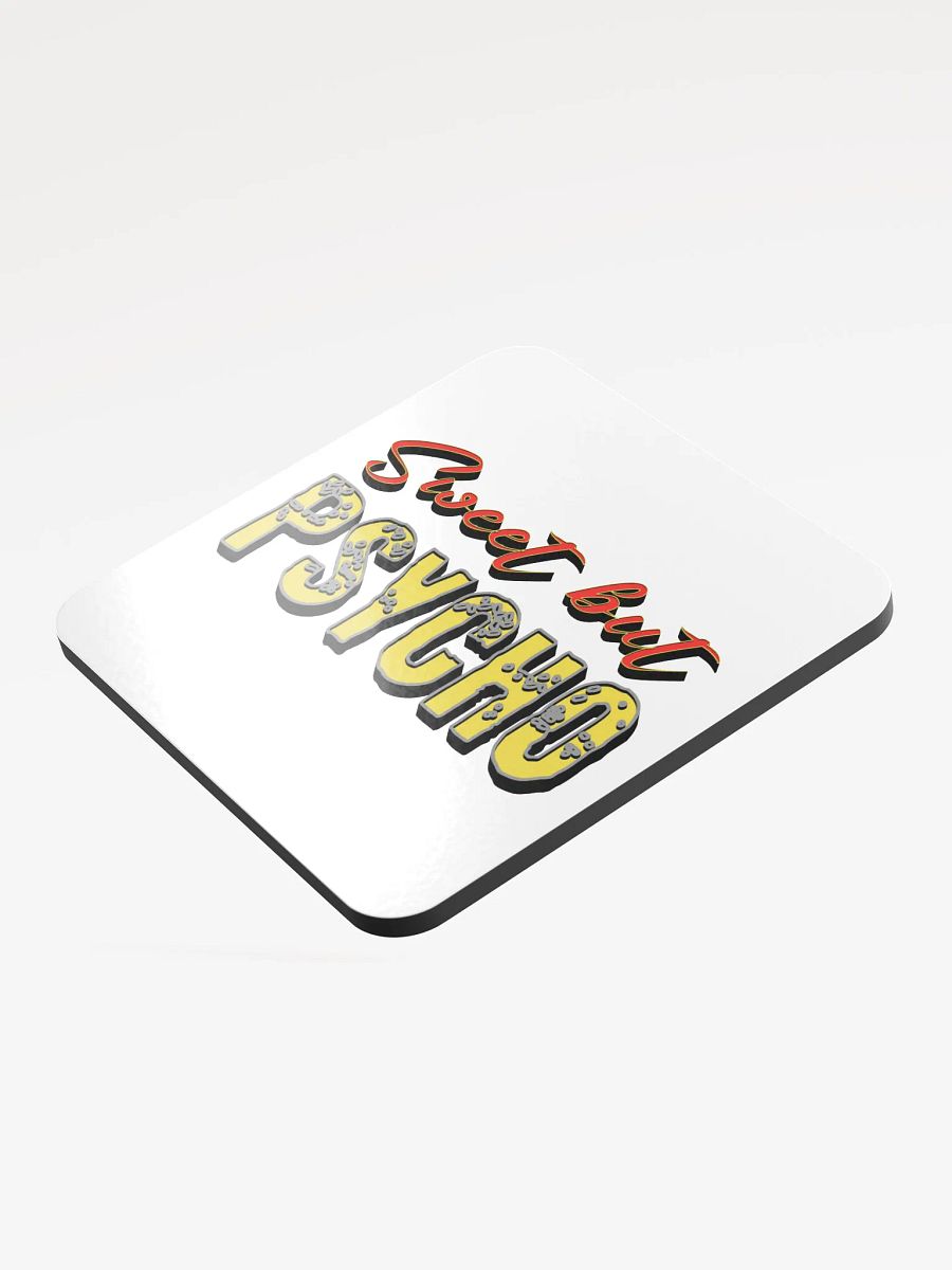 Sweet But Psycho Chic Cork Coaster product image (4)