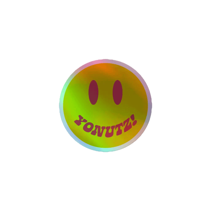 Yonutz! Smiley Holo Sticker product image (1)