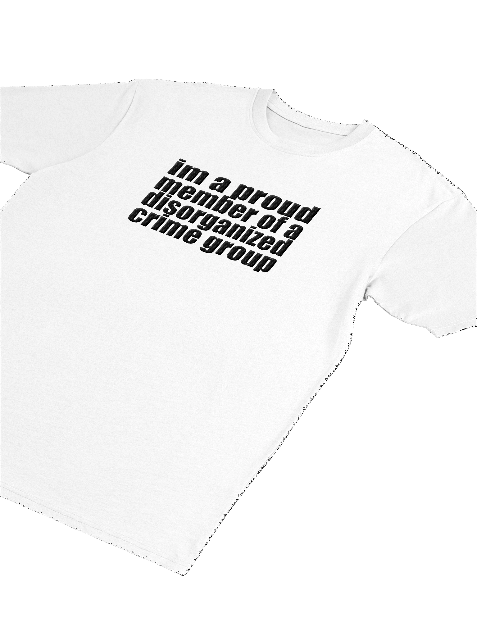disorganized crime light embroidered tee product image (5)
