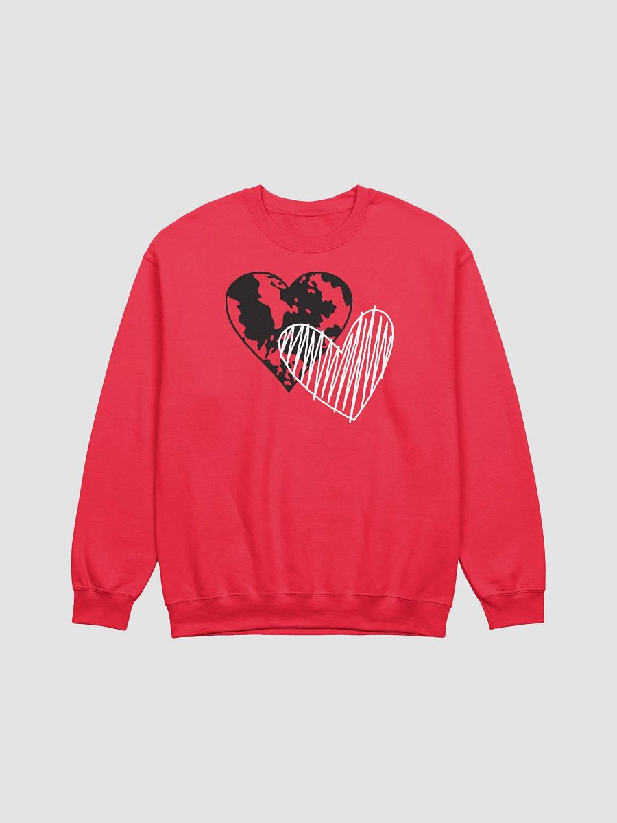 Gildan Classic Crewneck Sweatshirt-2 Hearts product image (2)