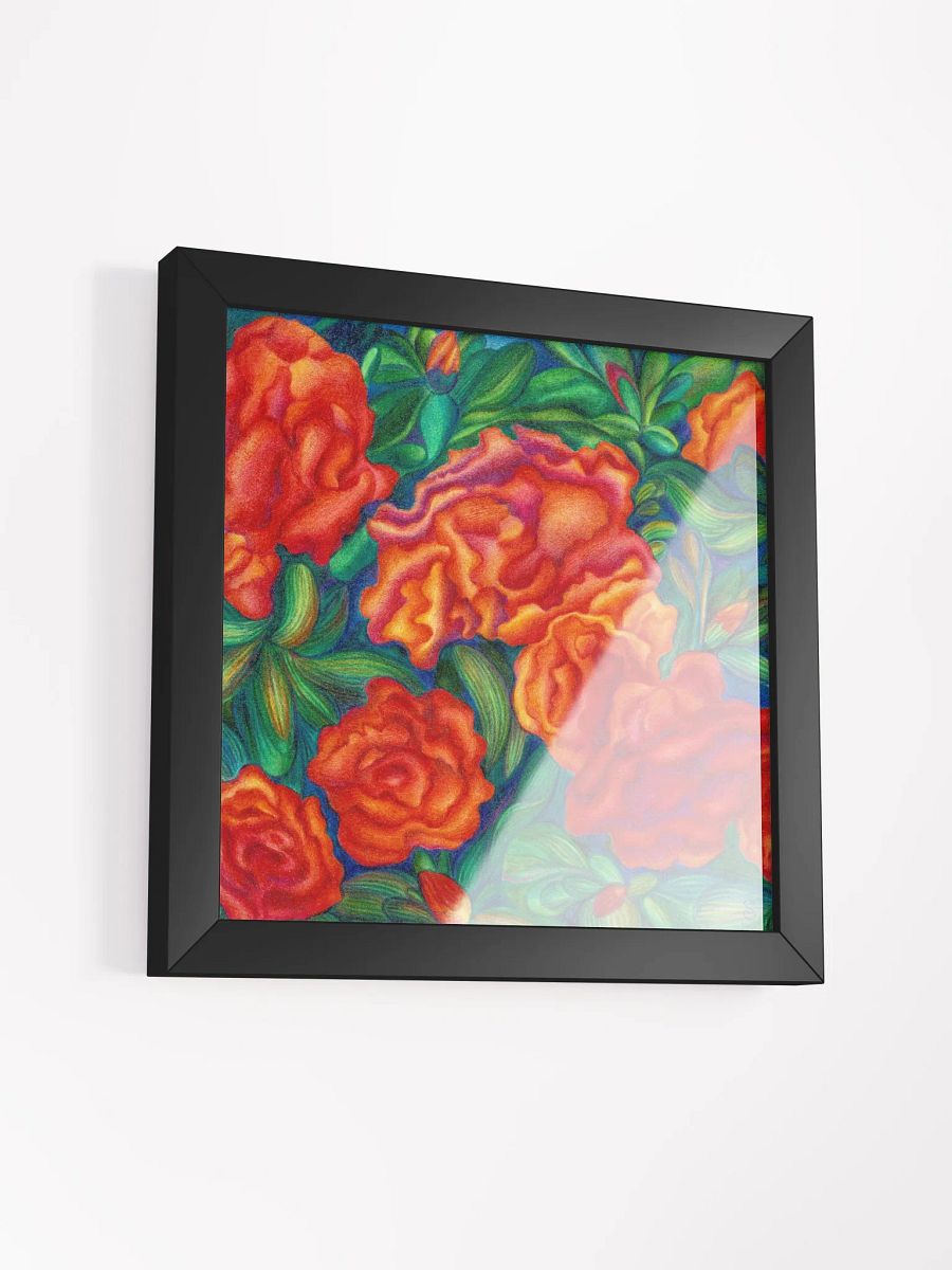 Vibrant Ayous Wood Framed Matte Poster - Red Azaleas product image (40)