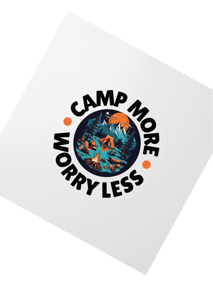 Camp More Worry Less Sticker product image (4)