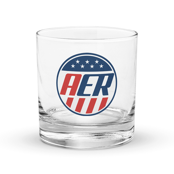 AER Circle Logo Rocks Glass product image (1)