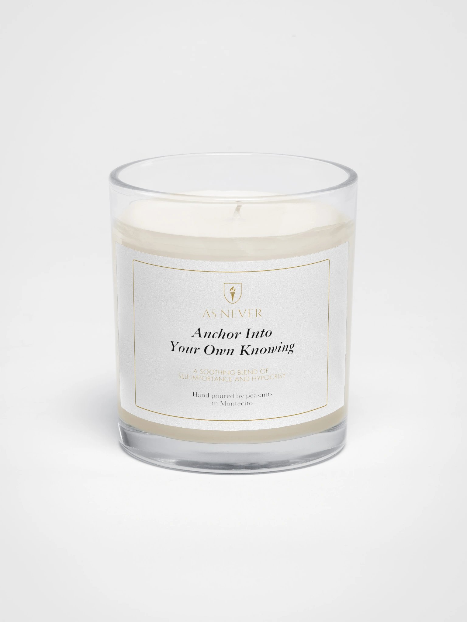 Royal Parody - "Anchor Into Your Own Knowing” Unscented Soy Wax Candle | As Never Collection product image (1)