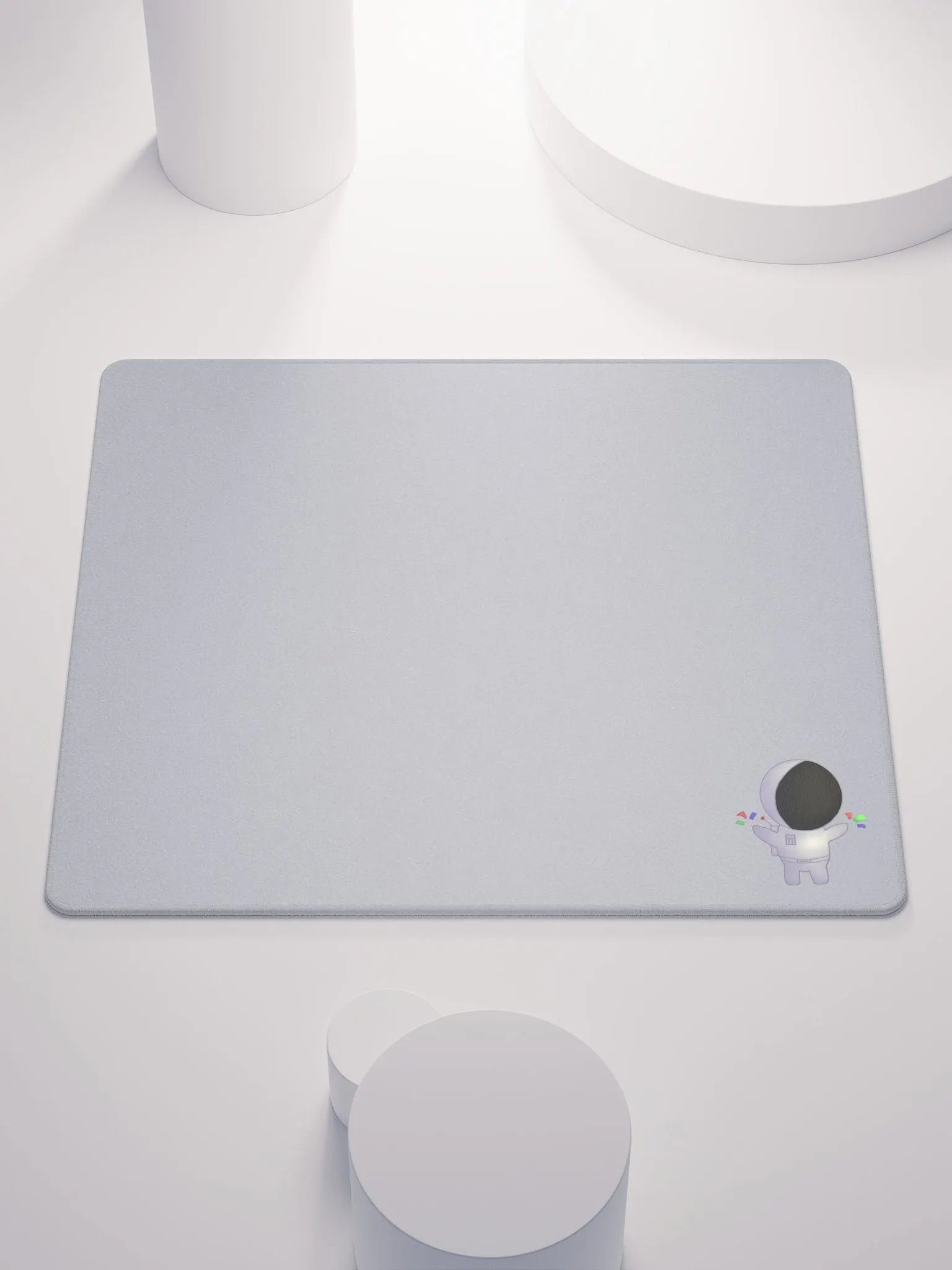 Light grey Gaming Mouse Pad with Chibi SoSillySal Avatar(2 Sizes) product image (1)