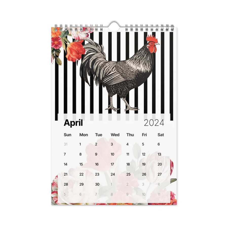 Rooster Collection 2024 Wall Calendar product image (9)