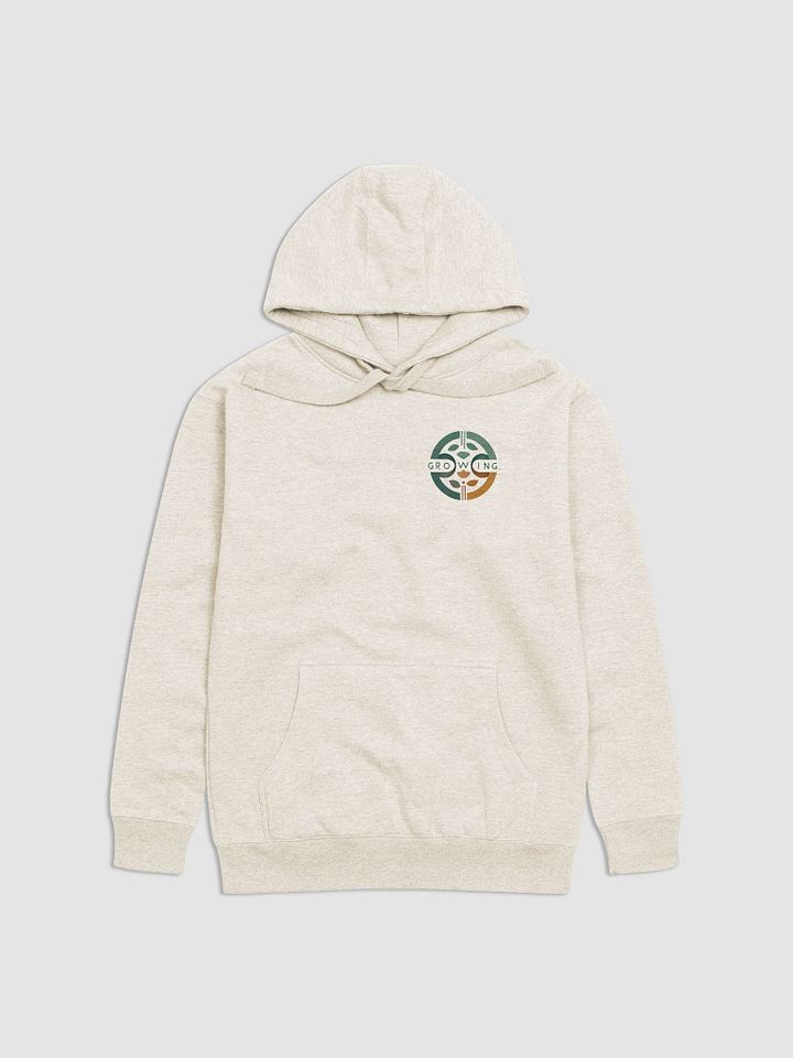 GROWING Unisex Premium Hoodie - Nature-Inspired Design product image (2)