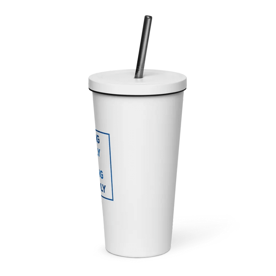 White Tumbler with Lid and Removable Straw product image (3)