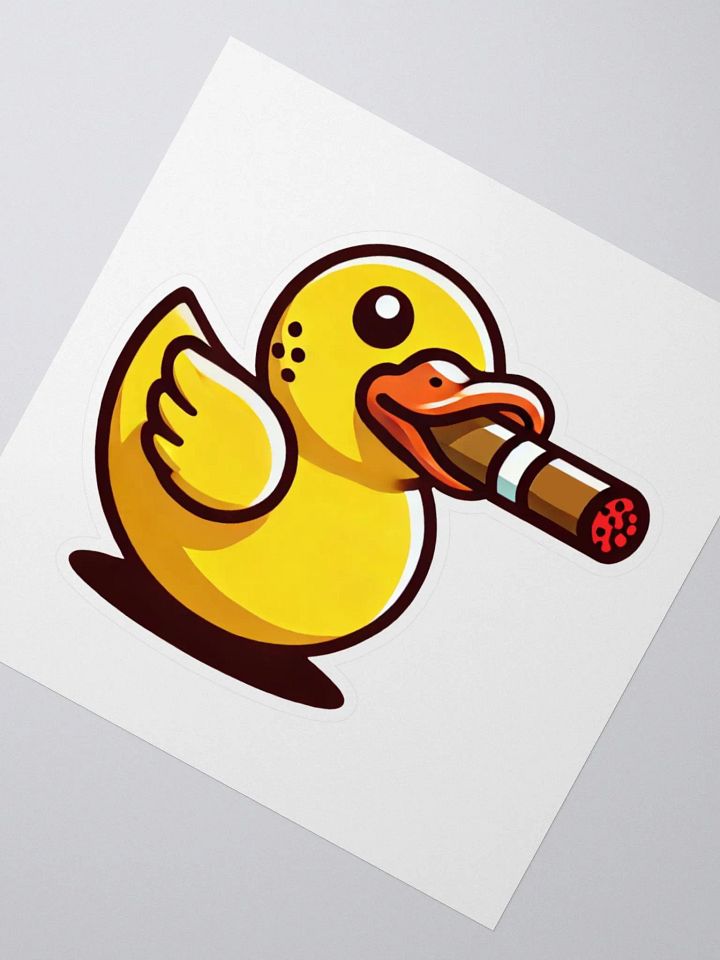 Duck Puffin' Smoke Sticker product image (2)