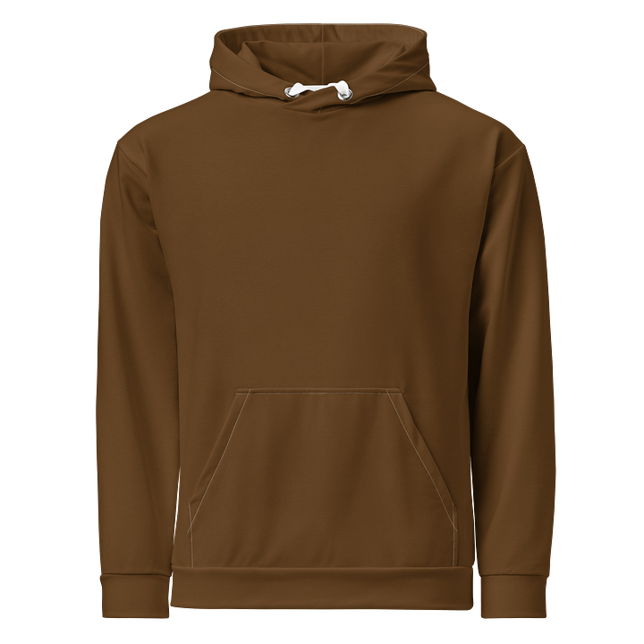 Chestnut Brown Solid Color Eco Friendly Pullover Unisex Hoodie product image (1)