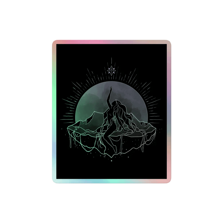 𝖌𝖆𝖎𝖆 holographic sticker product image (2)