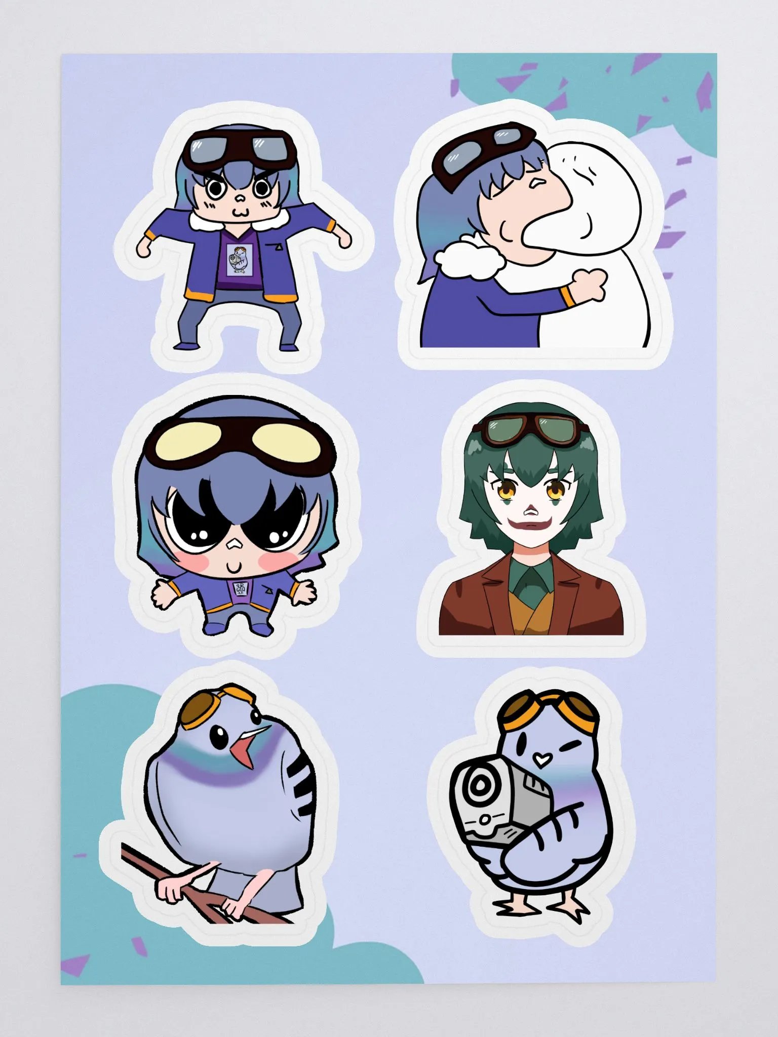 Emote sticker sheet 1 product image (3)
