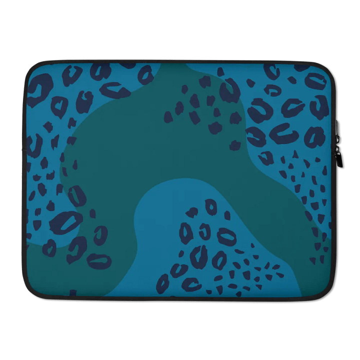 Teal Jaguar Laptop Sleeve product image (2)
