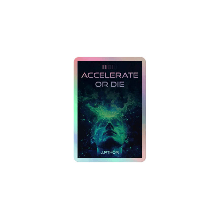 Accelerate or Die - SpaceBrains Holo Sticker product image (1)