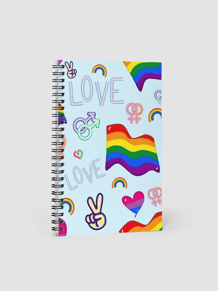 Celebrate Pride Pattern Spiral Journal product image (2)