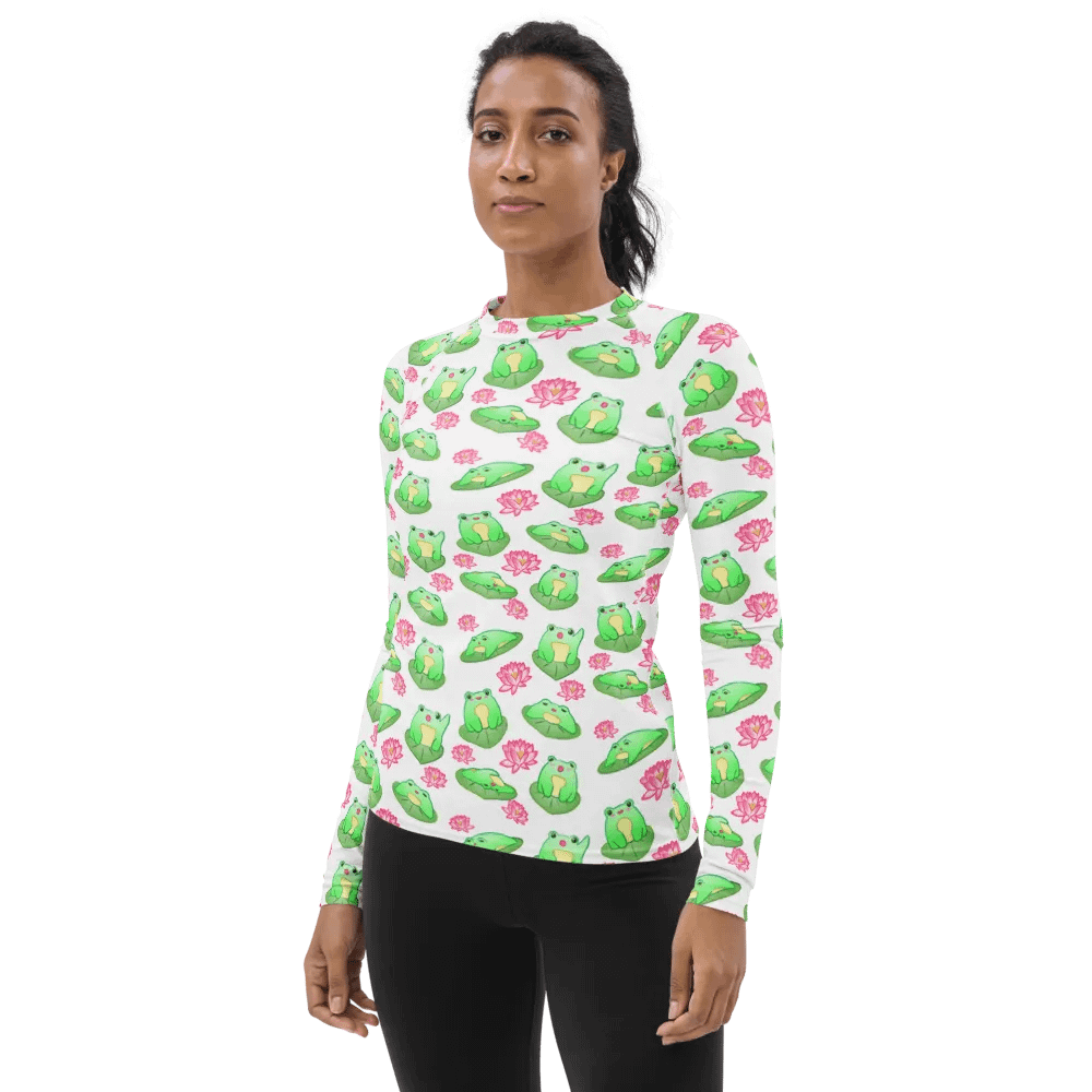 Kawaii Froggie Womens Rashie product image (3)