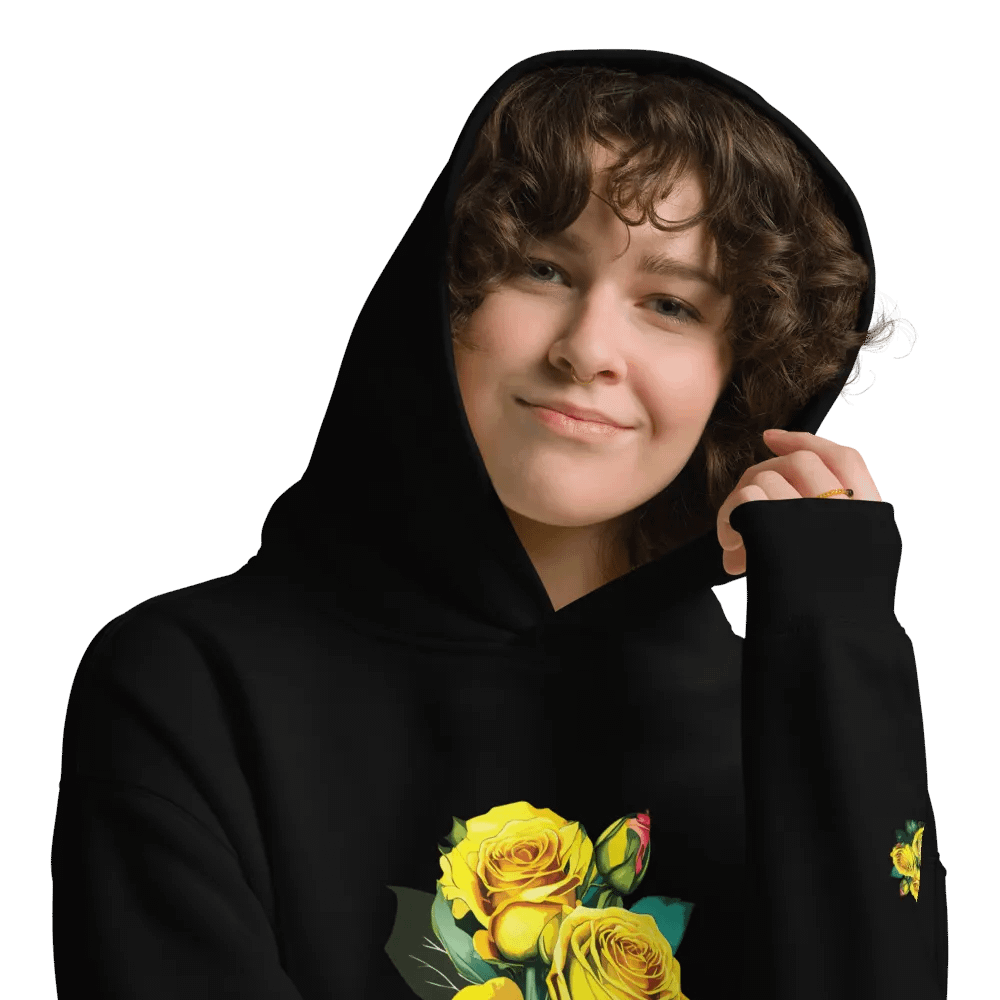 Golden Blooms Unisex Premium Hoodie product image (9)