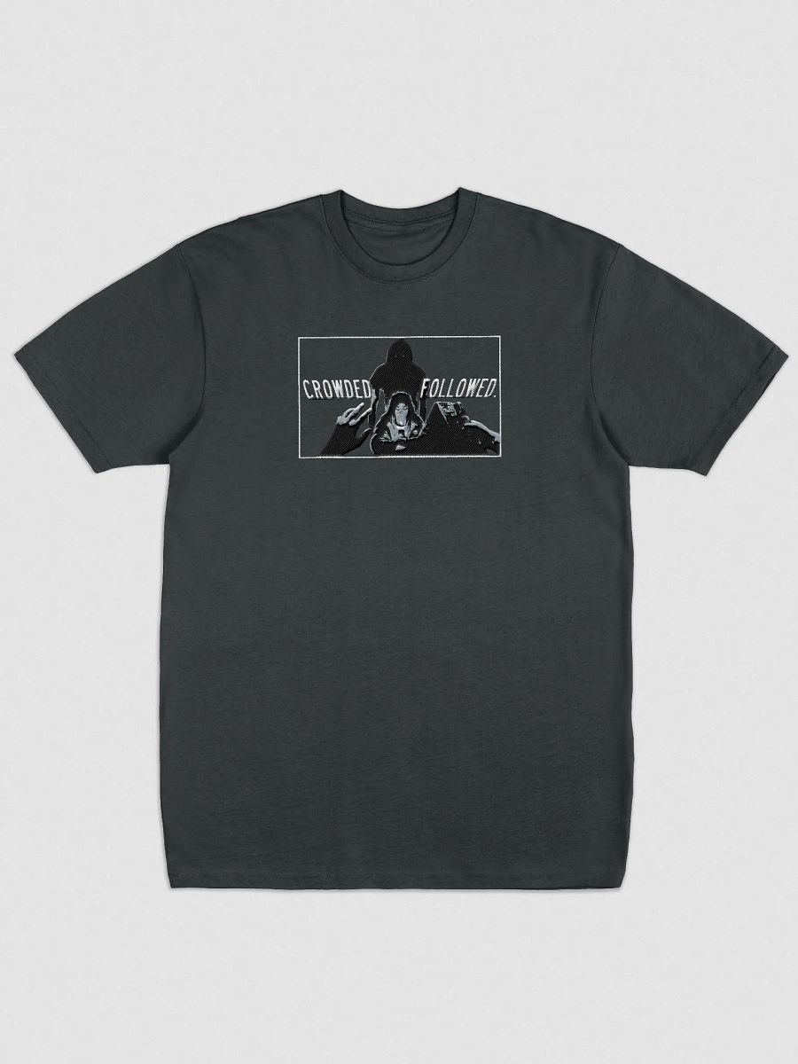 Heavyweight Embroidered CROWDED. FOLLOWED. Tee product image (1)