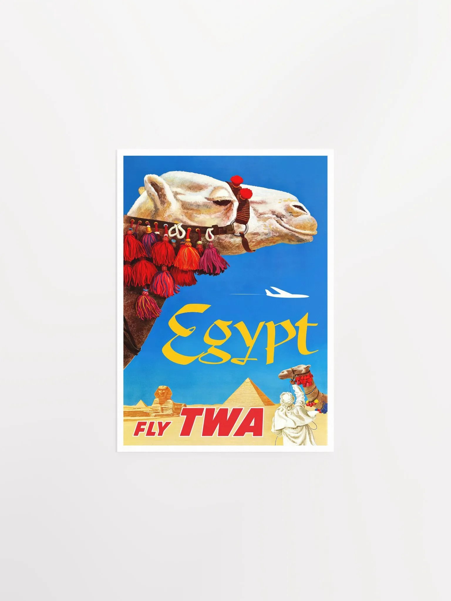 Egypt Cairo, TWA 1950 — retro vintage travel poster product image (6)