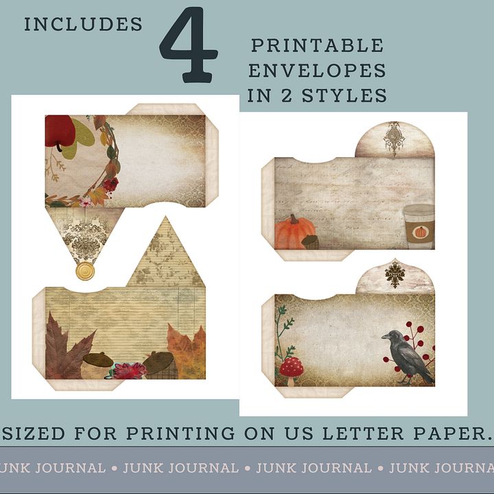 October Aesthetic - Printable Envelopes V1 product image (2)