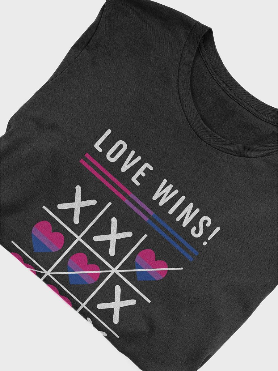 Tic Tac Toe Love Wins LGBTQ Bisexual Pride T-Shirt product image (4)
