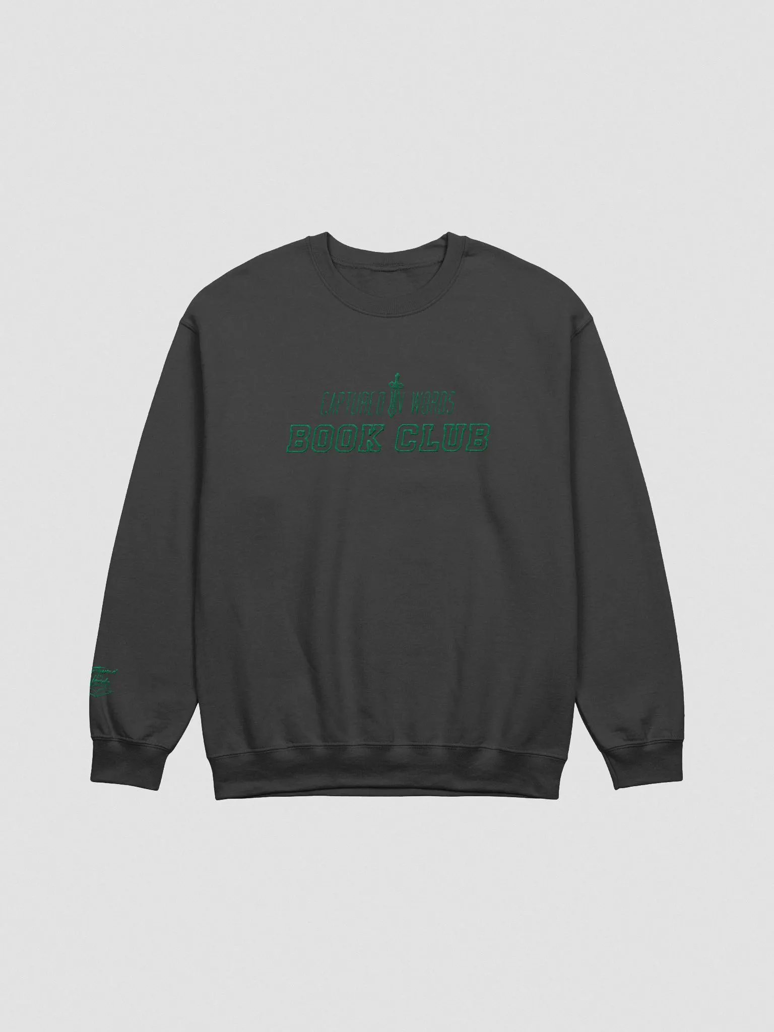 CiW Book Club - Embroidered Crewneck Sweatshirt (Green Text) product image (2)