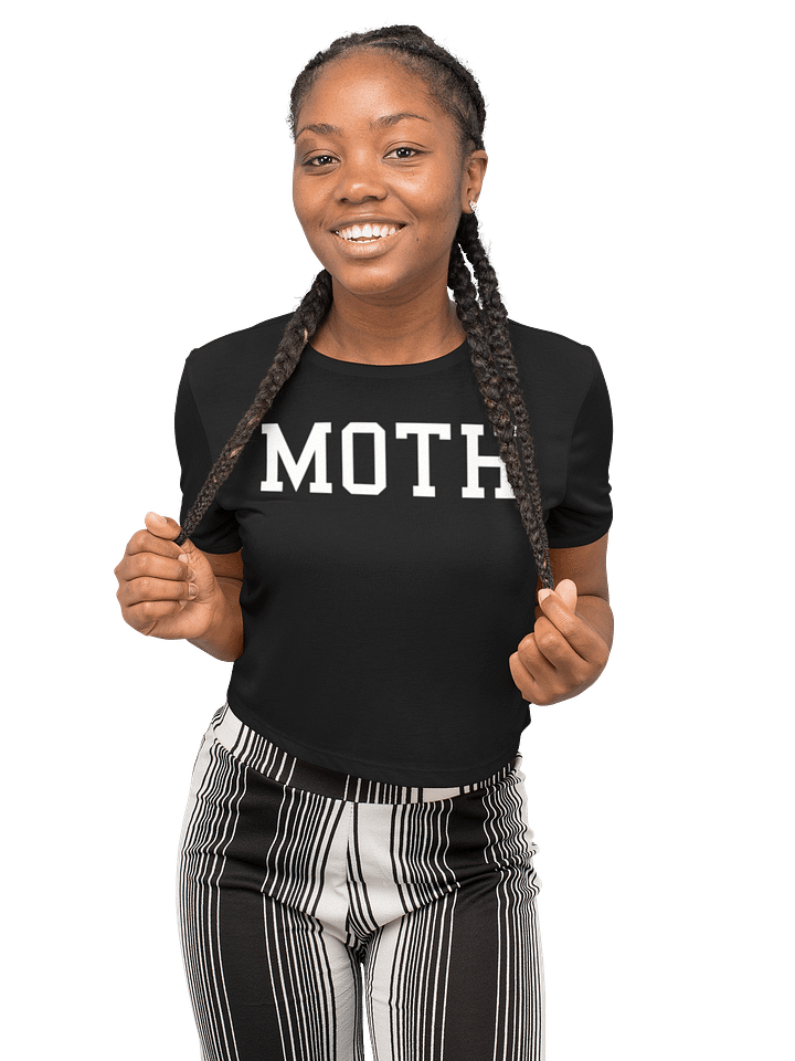 (2 sided) Moth Man crop tee product image (1)