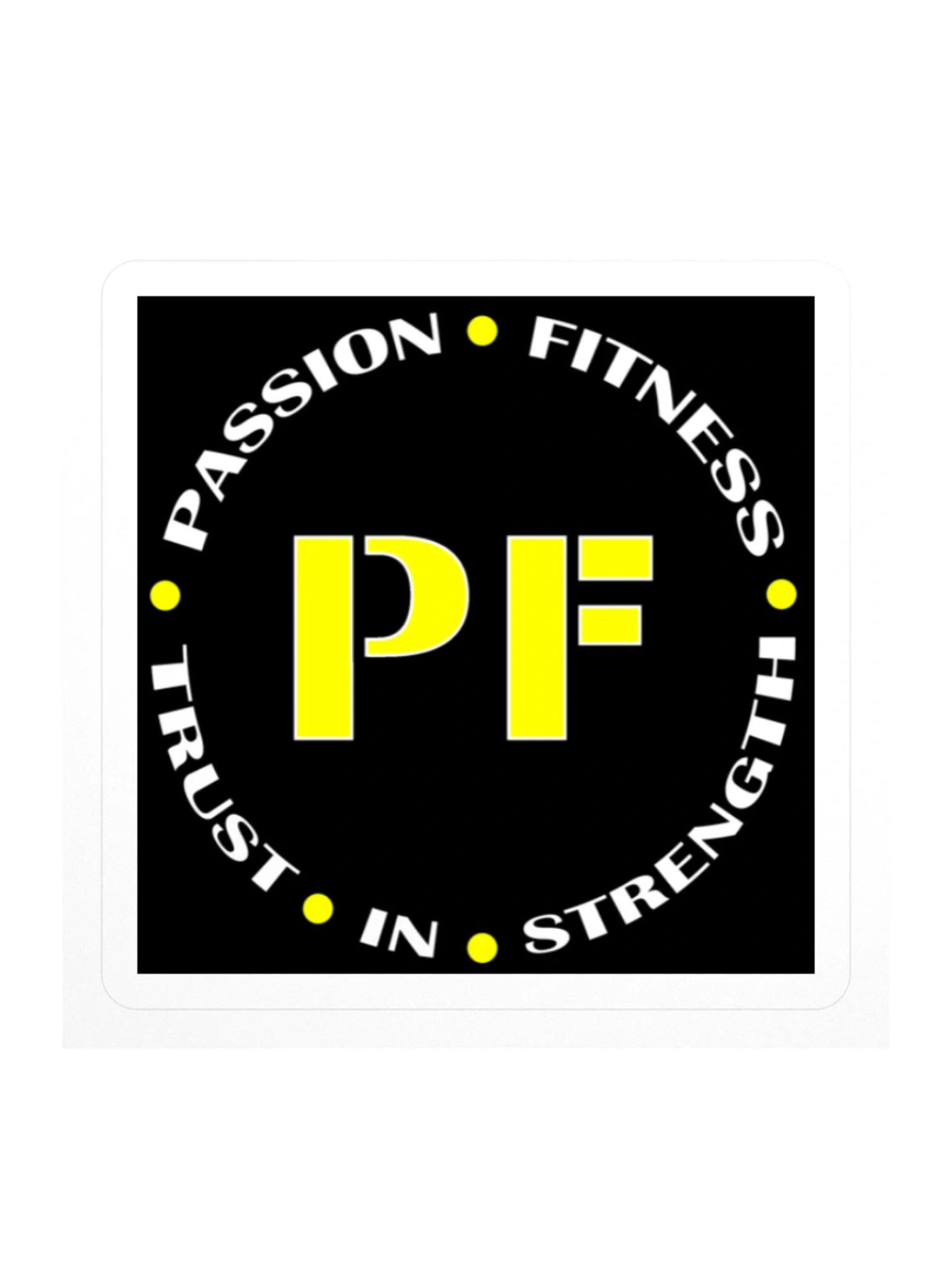 Passion Fitness Kiss Cut Sticker product image (1)