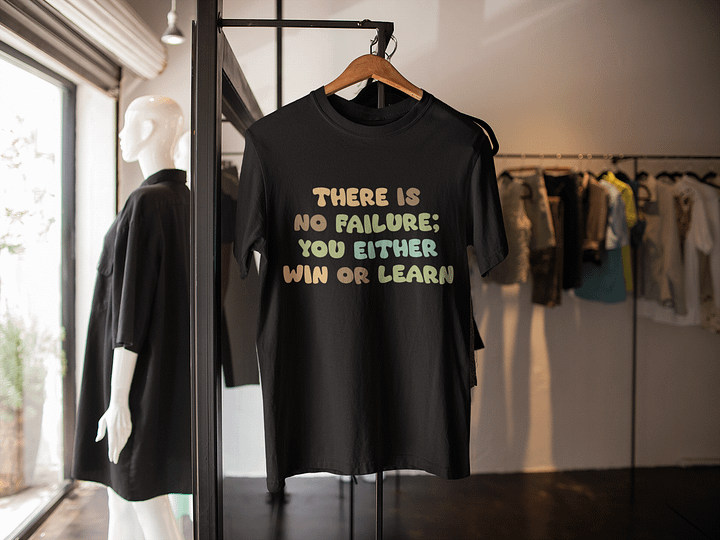 There Is No Failure Black Unisex T-Shirt product image (2)