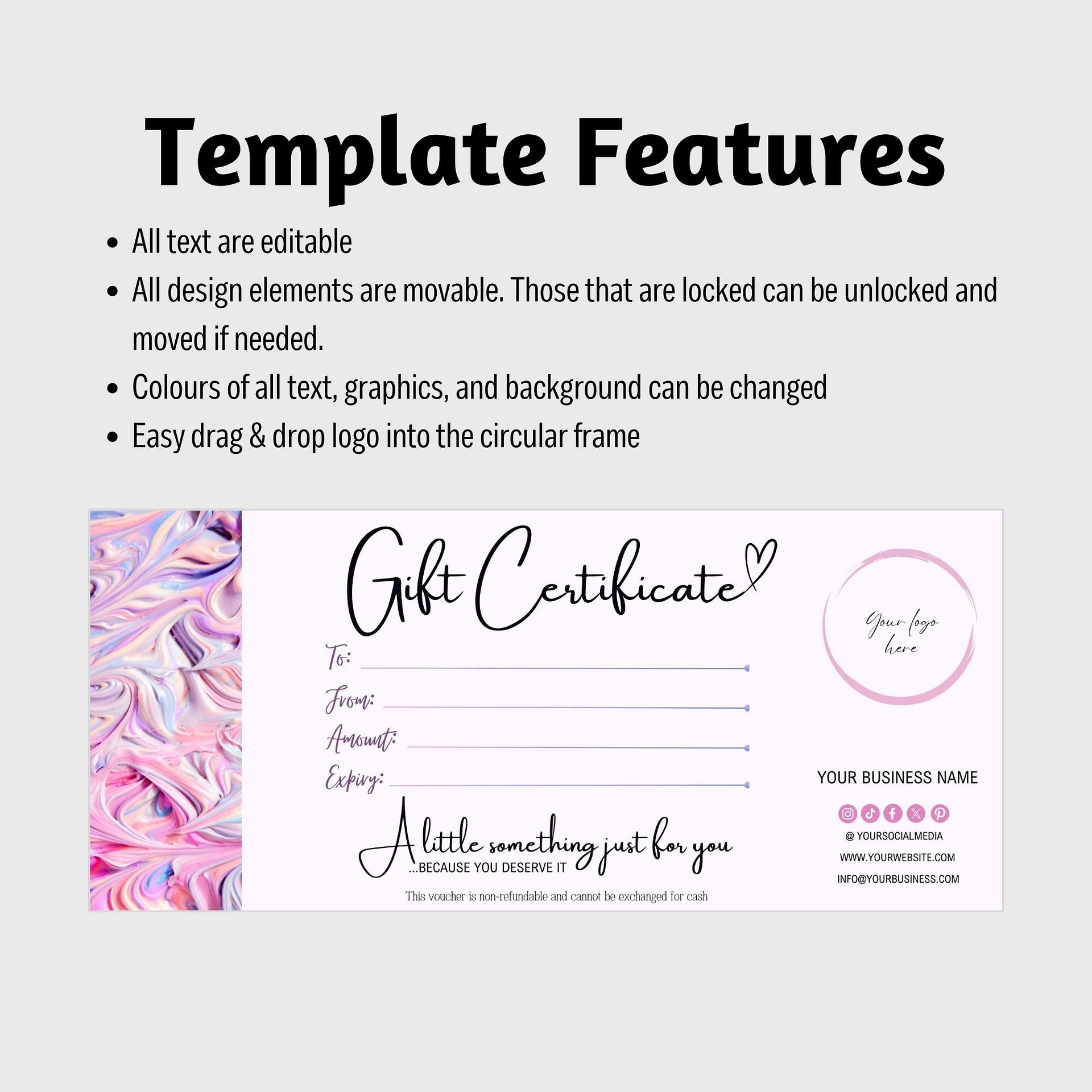 Emily - Gift Certificate Template product image (7)