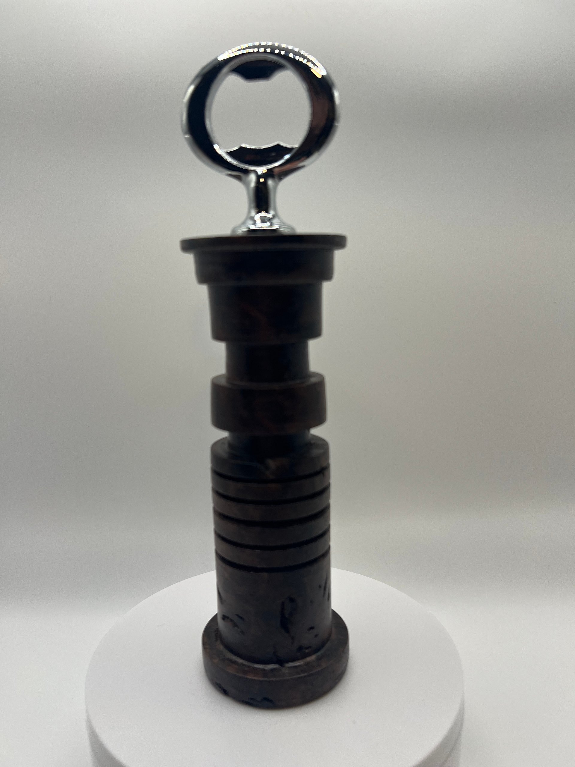 Hand-Turned Star Wars Inspired Black Walnut Burl Bottle Opener product image (5)