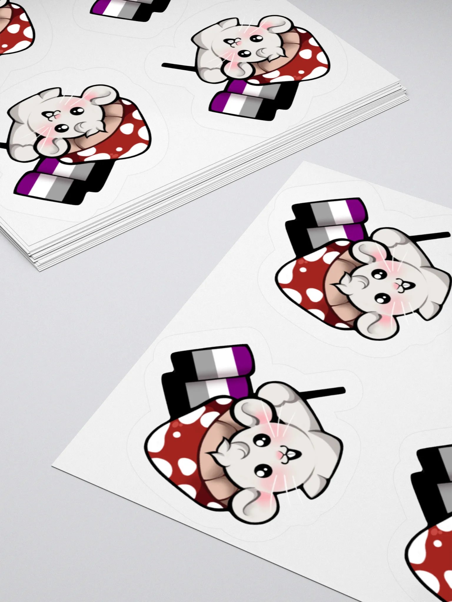 Asexual Pride Flag Stickers product image (4)