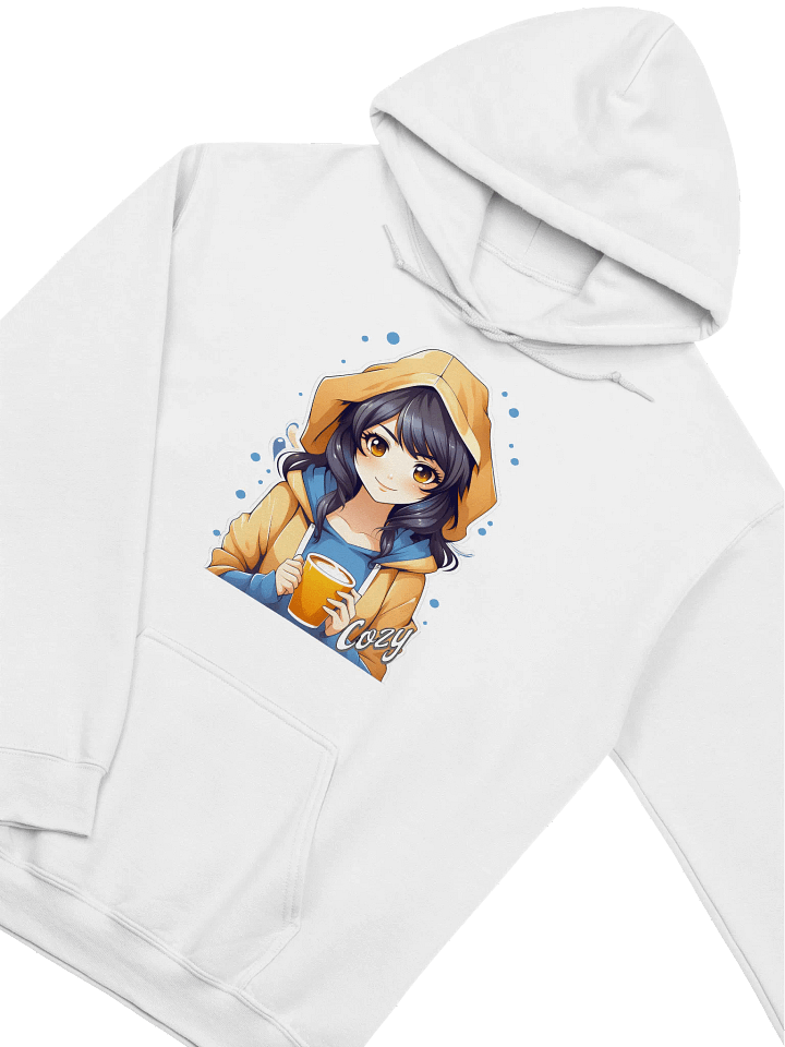 Cozy Kawaii Anime Girl v2 - Gildan Classic Hoodie - Gildan 18500 product image (2)