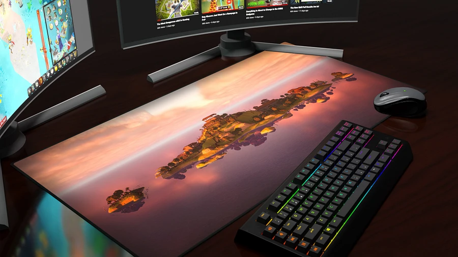 Tutorial Island | Premium Wide 3D Desk Mat product image (2)