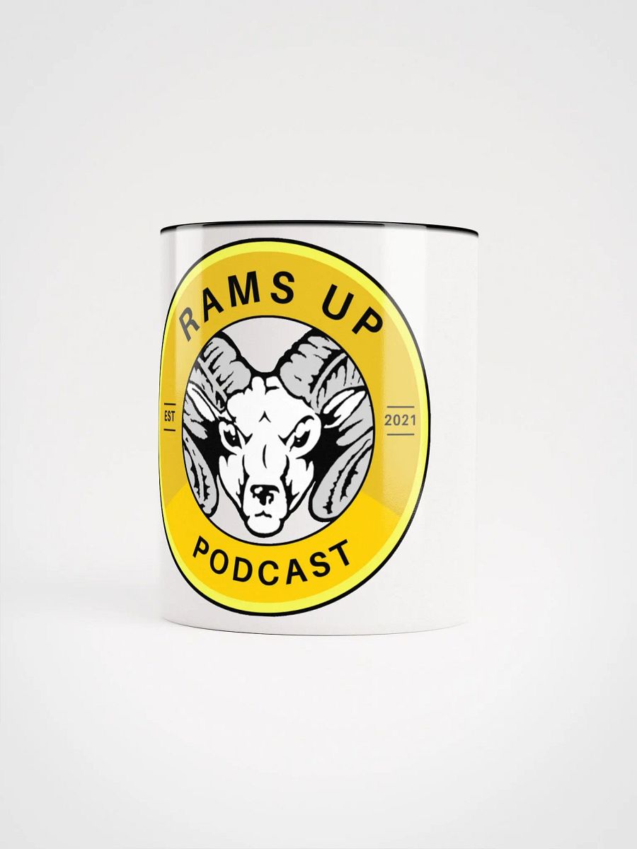 Rams Up Ceramic Mug with our B&W Ram Logo product image (5)